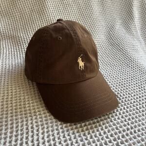 Polo Ralph Lauren Classic Brown Dad Hat Embroidered Pony Logo